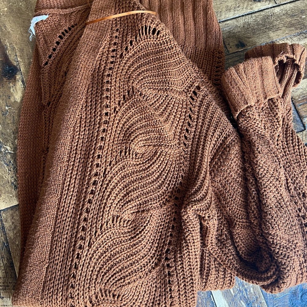 Pink Republic Rust Knit Cardigan length 30 - Picture 5 of 7